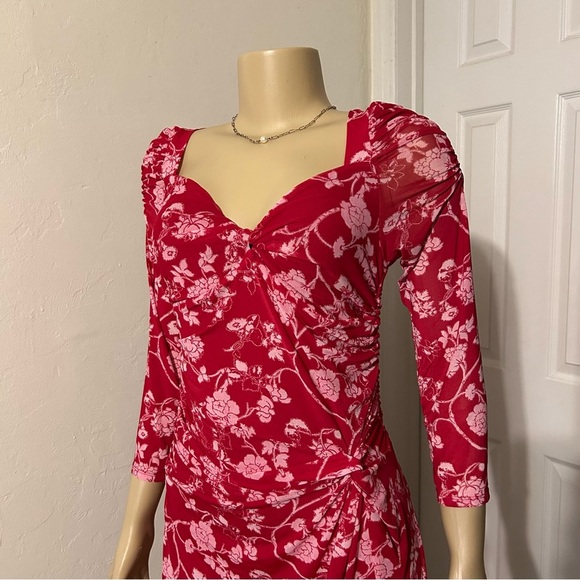 House of Harlow 1960 Deep Pink Dress - Picture 5 of 6